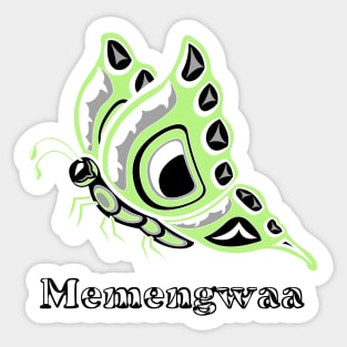 Memengwaa (Butterfly) Agender Pride Sticker